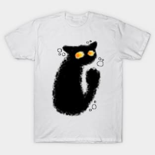 Bubbly Curious Cat MS paint T-Shirt